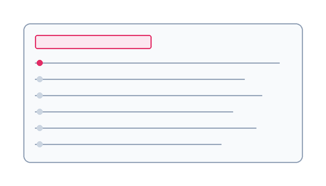 Illustration schématique : cadre de board avec barre de titre et liste de messages.